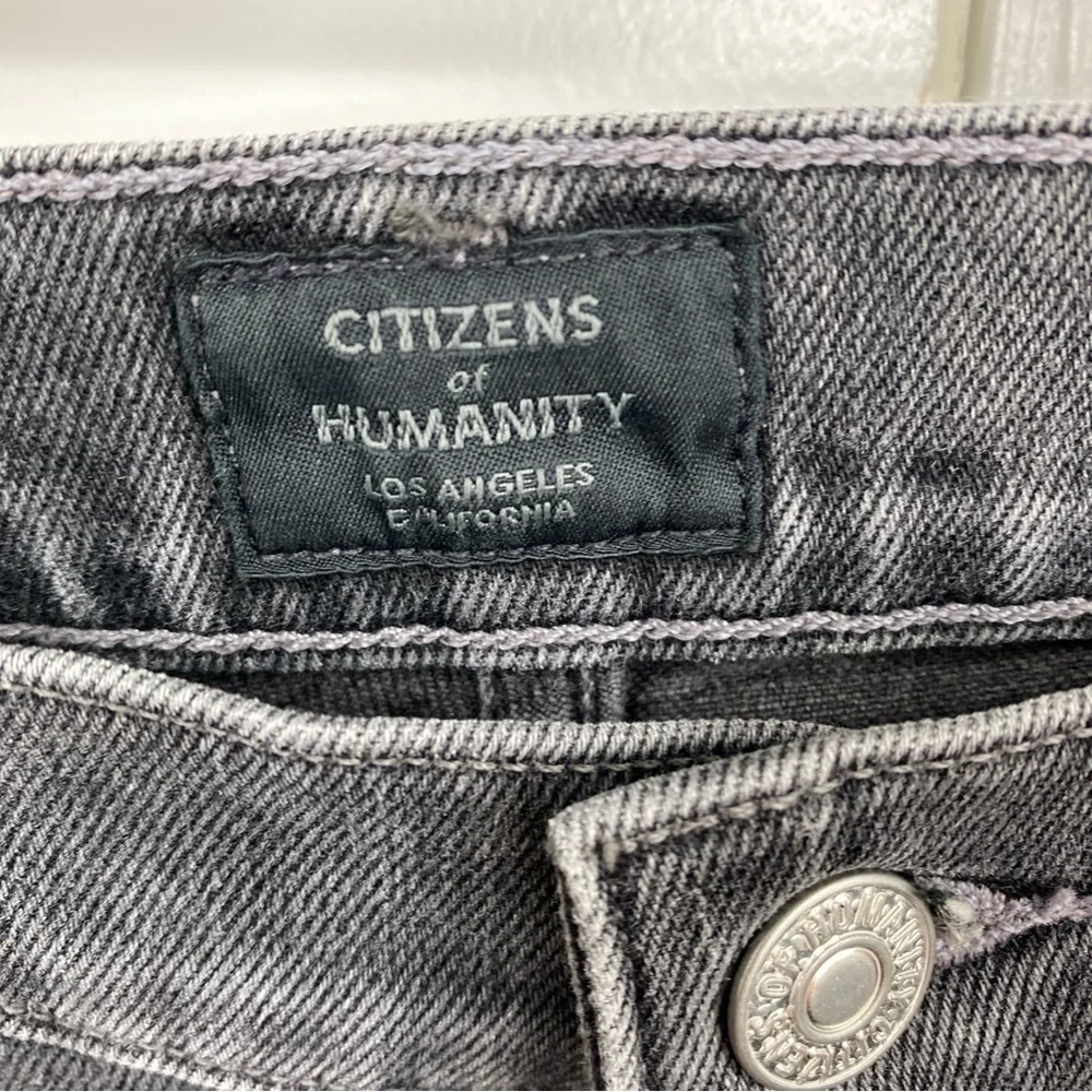Citizens Of Humanity Jeans Demy Cropped Flare Date Night Pink Wave Size 26 Gray